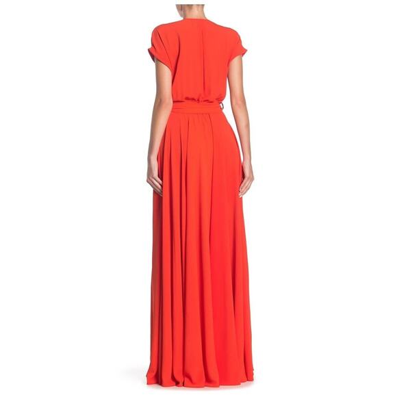 Meghan La NWOT Jasmine Wrap Maxi Red Dress Size XL - Picture 6 of 6
